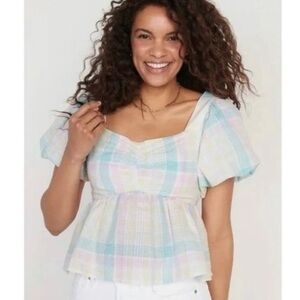 old navy puff sleeve blouse